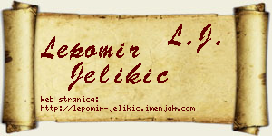 Lepomir Jelikić vizit kartica